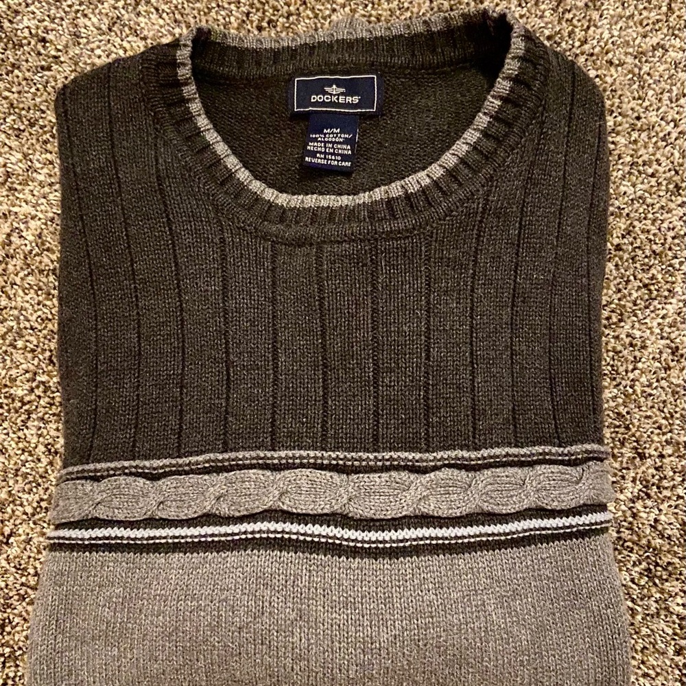DOCKERS Men’s Medium 100% Cotton Sweater